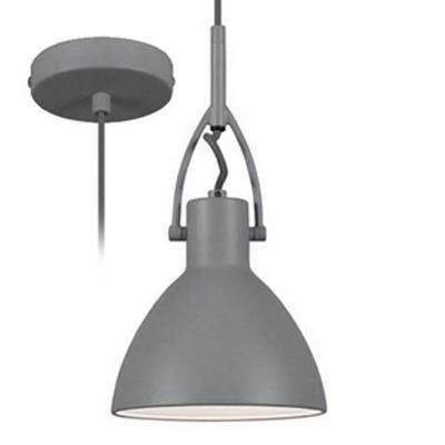 Indigo CID pendant light concrete look conical steel 160mm grey E27