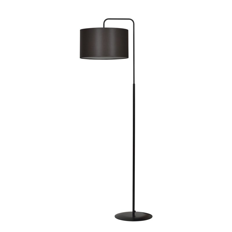 Emibig Umea Wenge und schwarze Stehleuchte 1x E27