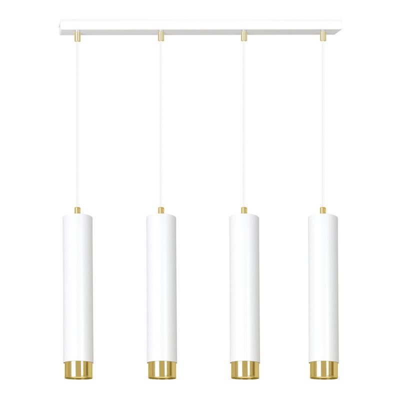 Emibig Gavle 4L lampada sospesa bianca e dorata GU10 tubi