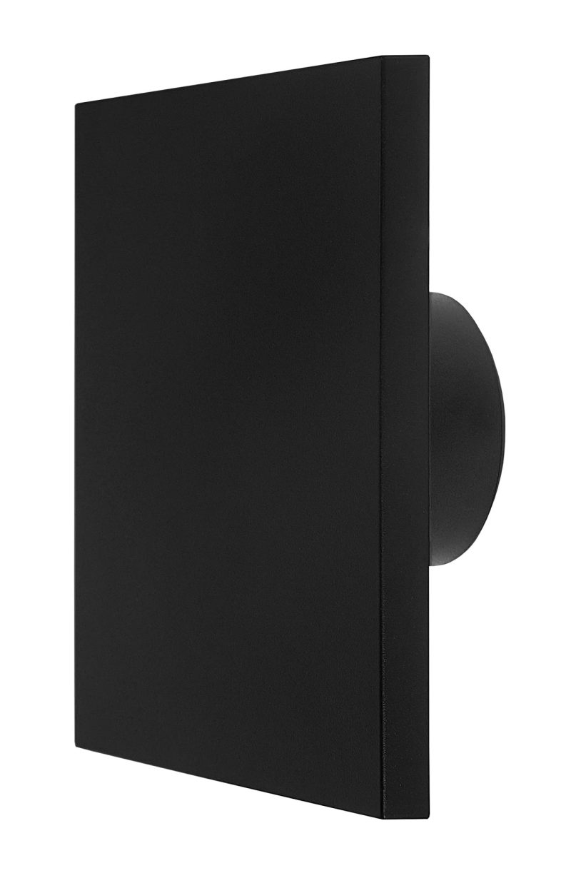 Fantasia Eclipse aplique de pared exterior cuadrado negro IP65 800 lúmenes