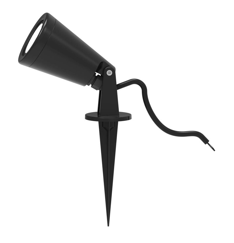 Fantasia Yaku pin spot black, IP65, GU10 socket (bulb excl.)