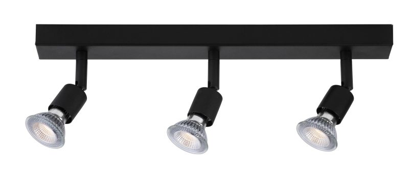 Fantasia Rune Deckenspot 3-flammig schwarz, dimmbare GU10 LED 4,3W inkl.