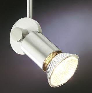 Ceiling light on rod 300mm, adjustable GU10 head, black white or grey
