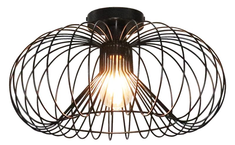 Fantasia Julia Deckenleuchte Ø44 cm schwarz Stahl mit E27-Fassung