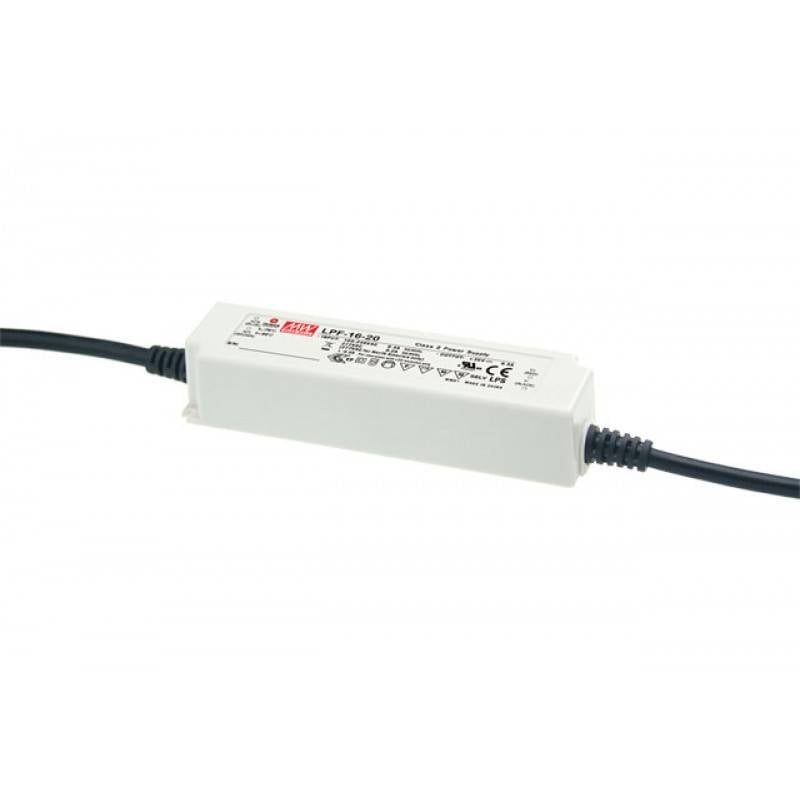 Transfo LED Meanwell 0-16W dimmable 24V IP30
