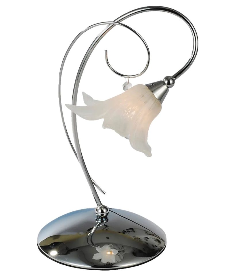 Fantasia Tabor table lamp chrome with G9 LED, dimmable, 2700K warm white