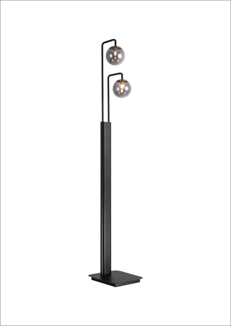 Fantasia Tsuru Stehleuchte 2x G9 LED dimmbar, mattschwarz/bronze