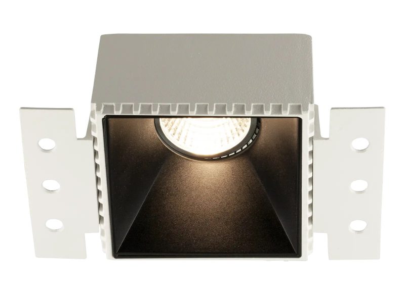 Fantasia Casso quadratischer Einbaustrahler GU10 schwarz