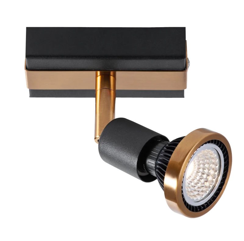 Fantasia Robus ceiling light black/bronze, GU10 LED 5W dimmable