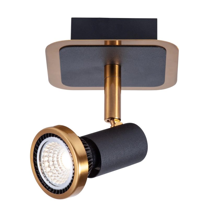 Fantasia Faretto da soffitto Xzibit nero/bronzo, GU10 LED 5W dimmerabile
