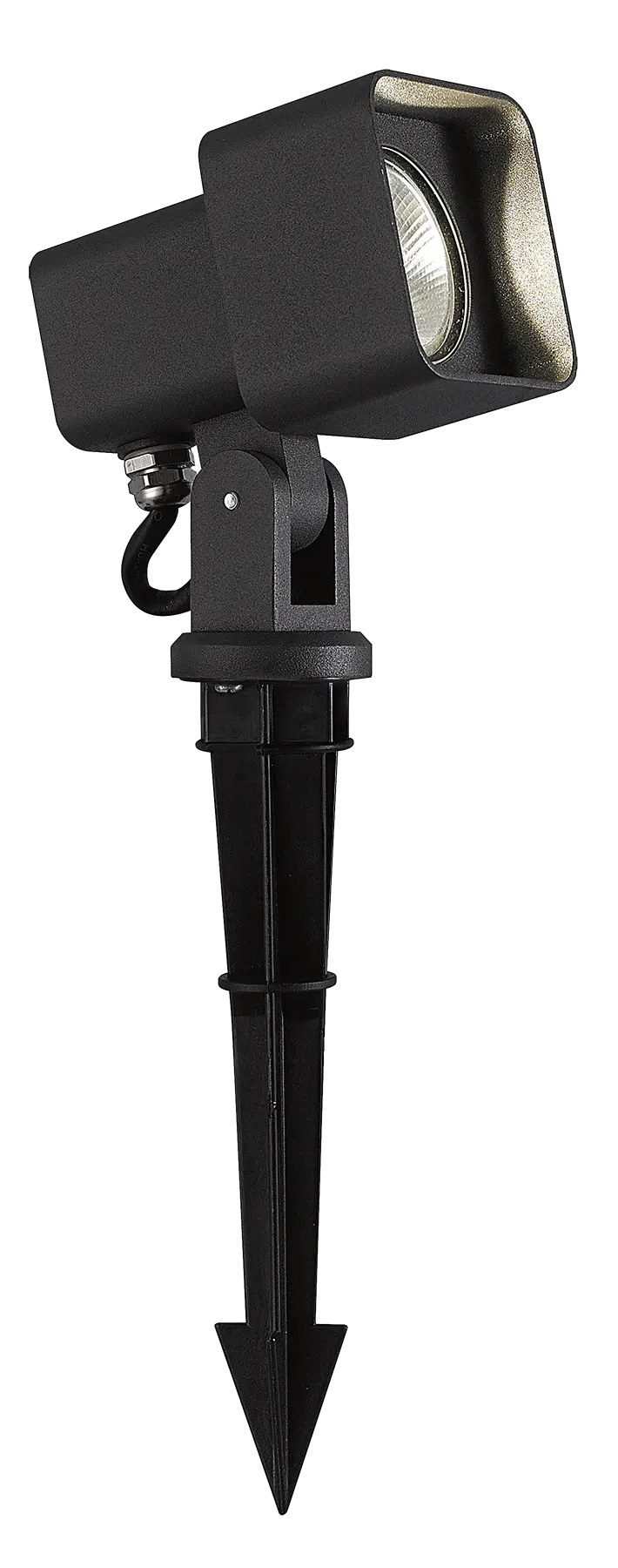 Fantasia Torun faretto a spillo 9W LED 3000K nero alluminio IP65
