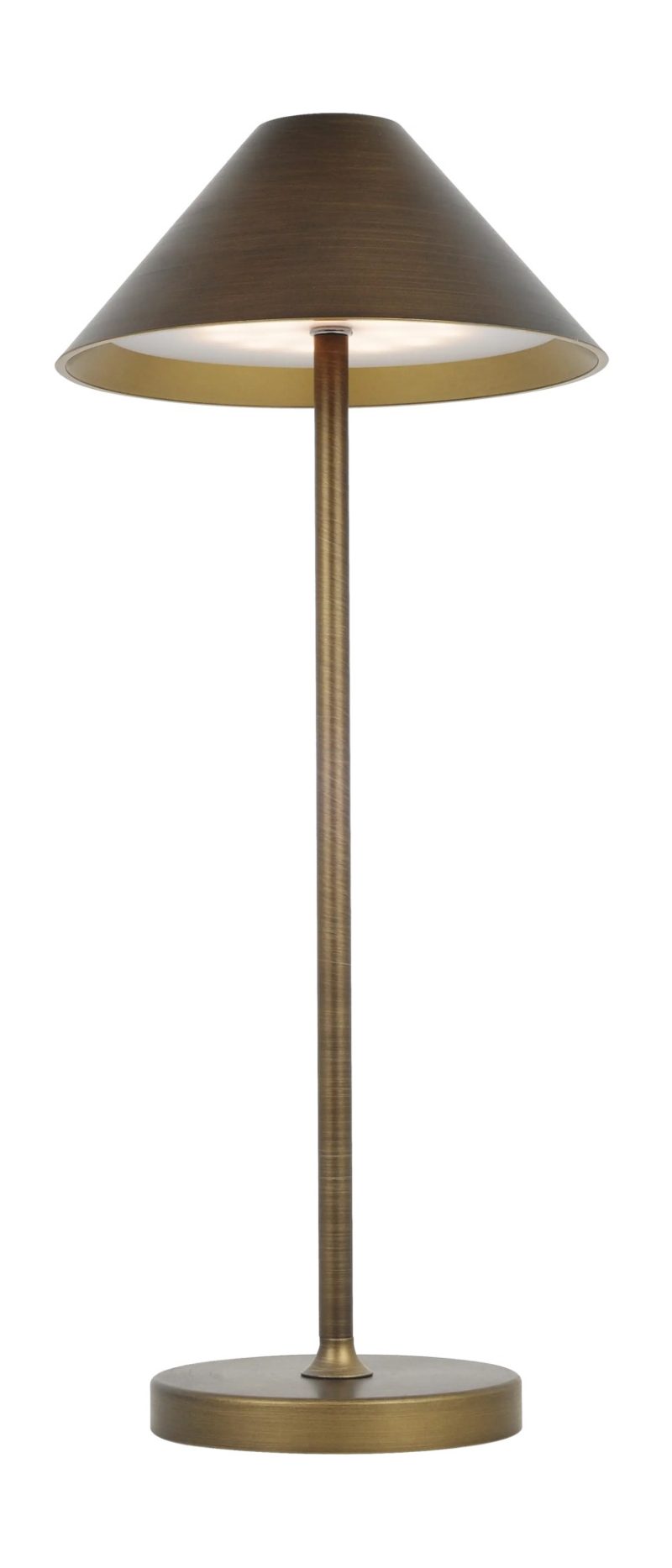 Fantasia Lampe de table LED Qute bronze, rechargeable, IP54