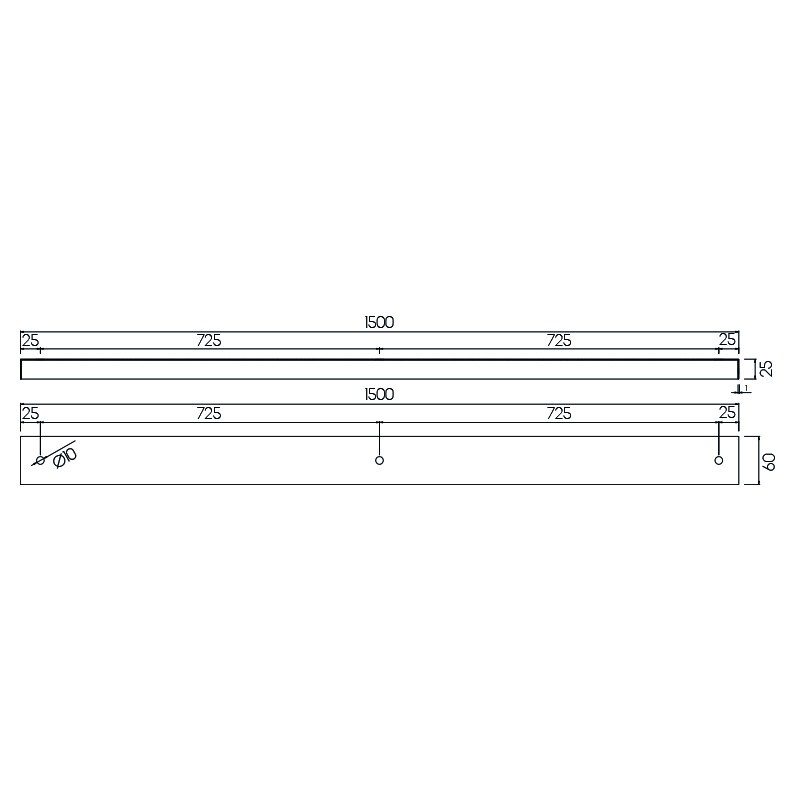 Fantasia Surface-mounted base for 3 pendant lights, steel white, 150 cm