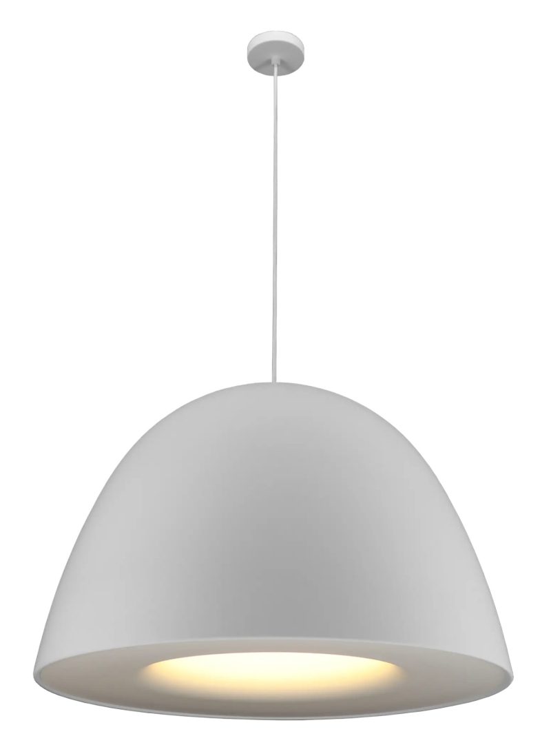 Fantasia NOBU pendellamp Ø600mm aluminium/acryl wit, E27, kabel 300cm