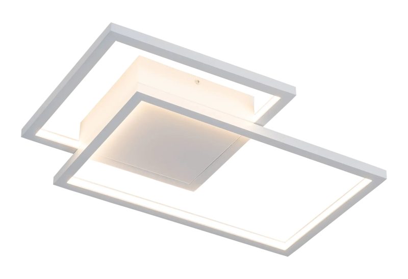 Fantasia Nori rectangular ceiling lamp LED 44W white dimmable