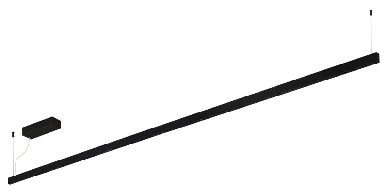 Fantasia Bardot LED hanglamp 2400mm 51W 3000K dimbaar mat zwart