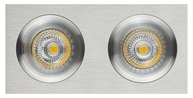 Fantasia Zoom III Einbaustrahler Aluminium 2x GU10 dimmbar