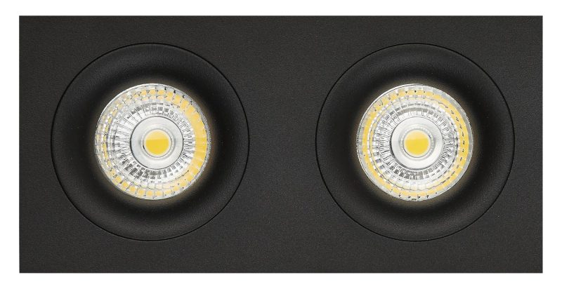Fantasia Zoom III Einbaustrahler schwarz 2x GU10 dimmbar