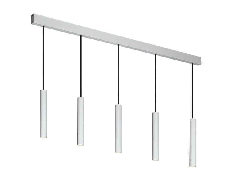 Fantasia Lopal lámpara colgante LED 5 luces blanco, COB LED 2700K regulable