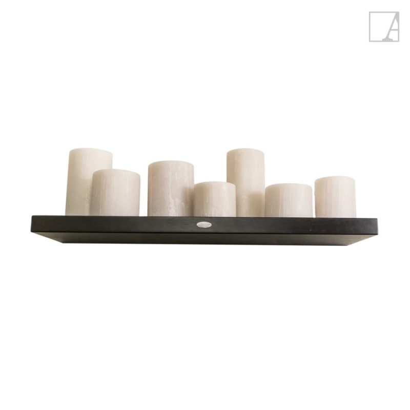 Authentage Bellefeu applique stile rustico LED 10 candele 120cm dimmerabile