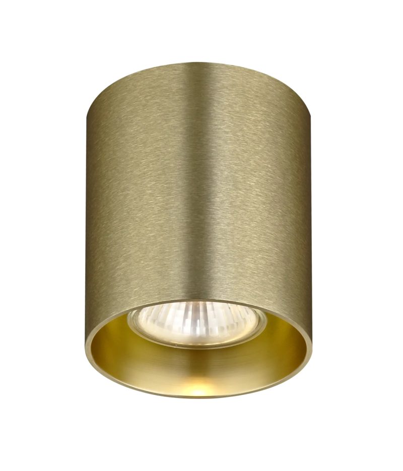 Fantasia Barbara ceiling light brushed gold, round, GU10 excl. bulb