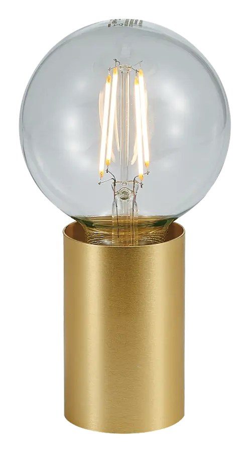 Fantasia Babu tafellamp geborsteld goud voor E27-lichtbron, Ø56 x 80 mm