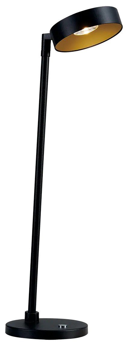 Fantasia Ako LED tafellamp zwart/goud, dimbaar, 12,5W 2700K