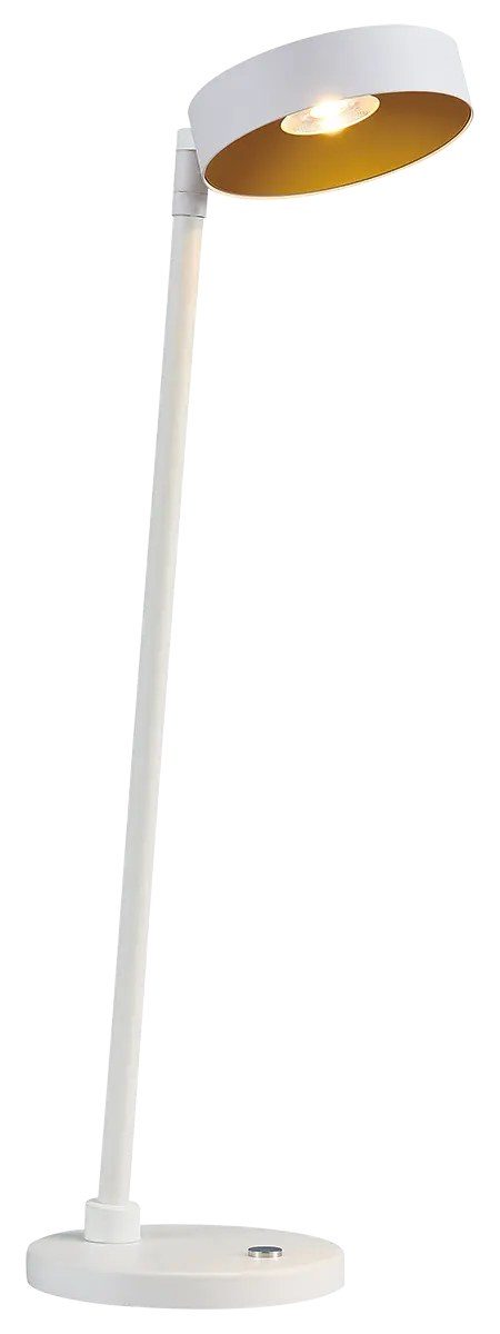 Fantasia Lampe de table Bora LED blanc/or, 12,5W dimmable, 2700K