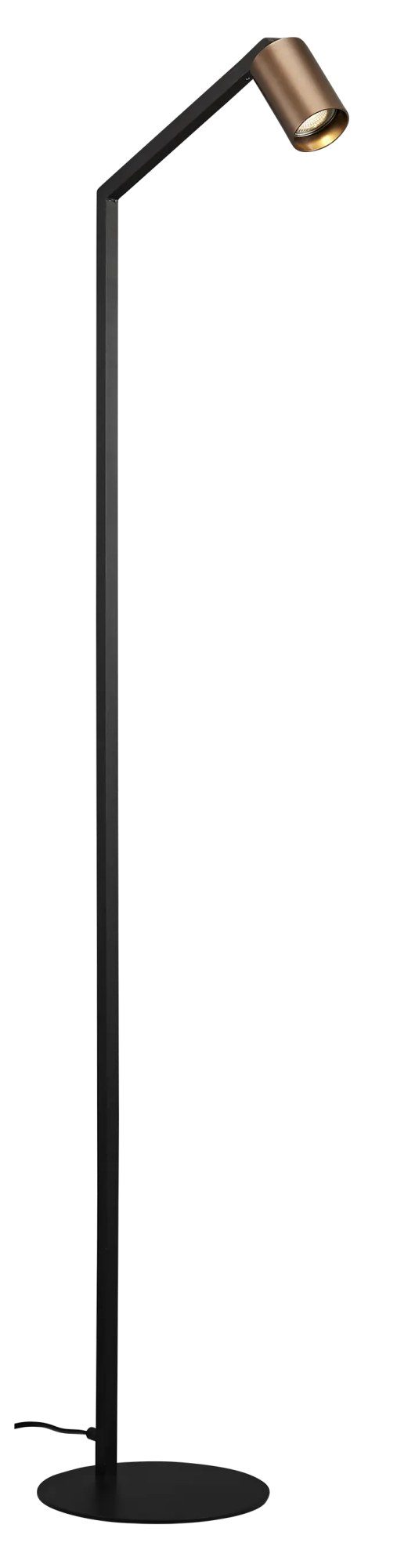 Fantasia Lampada da terra Tabora GU10 nero e bronzo spazzolato, 135 cm