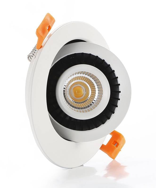 Foco empotrable orientable LED 7W regulable, redondo o cuadrado