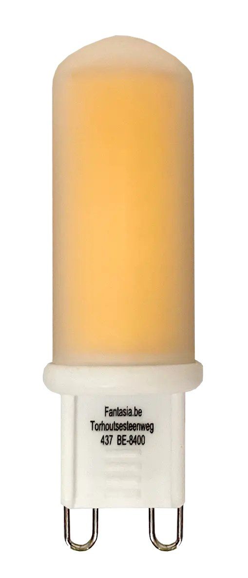 Fantasia G9 LED-Lampe 4,3W, 480 Lumen, 2700K, dimmbar, weißer Kunststoff