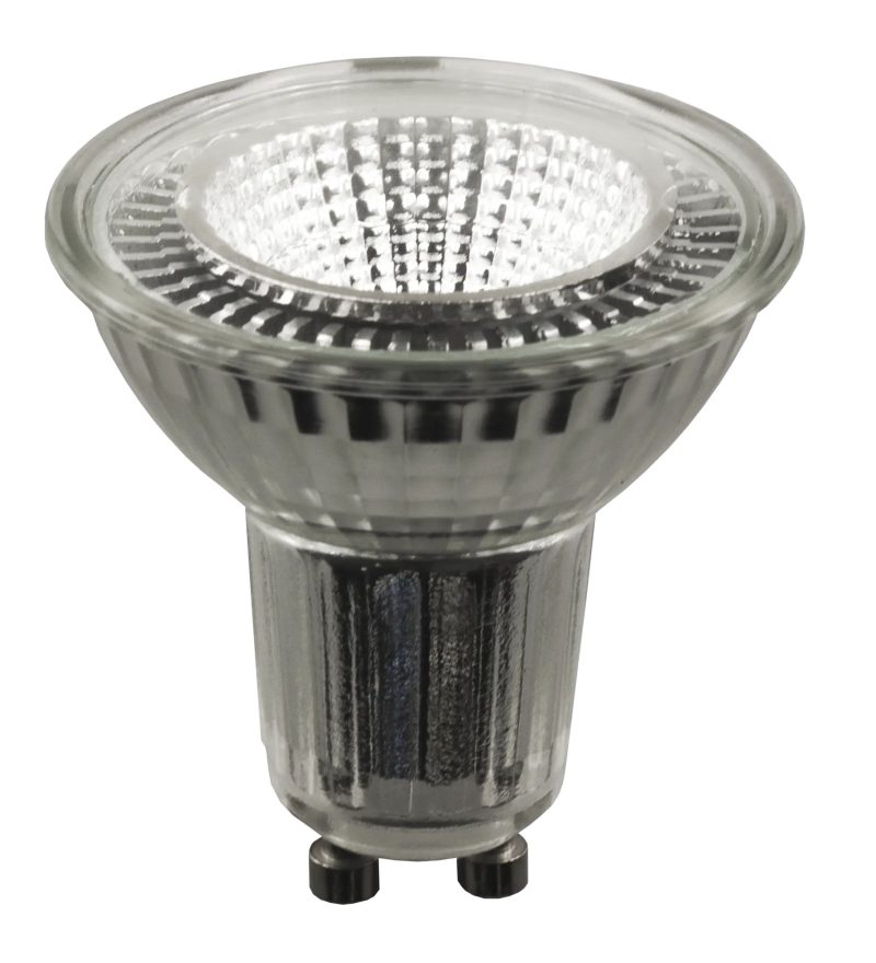 Fantasia GU10 LED spot 4,3W 380 lumen 2700K dimbaar glas zilver
