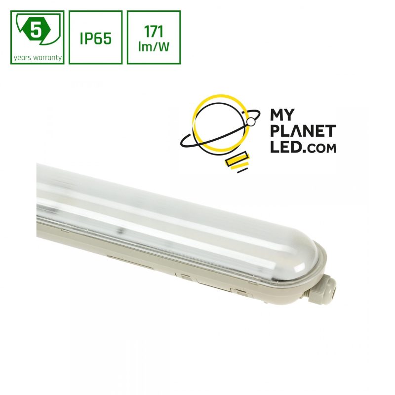 Spectrum LED Éclairage étanche 52W 1,5m NW ou CW 8900 lumens facile à connecter