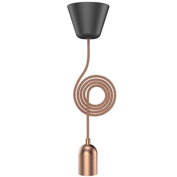 Lampada a sospensione Funk E27 bianco, cavo regolabile a 250cm