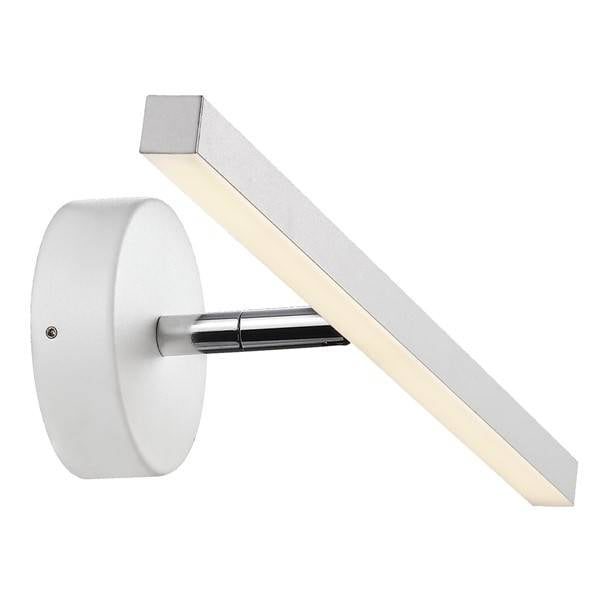 Nordlux IP S13 applique murale LED 400mm IP44 blanc ou acier brossé