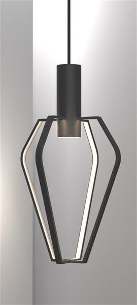 Spider hanglamp kooi LED zwart-wit GU10 dimbaar 6W 480mm