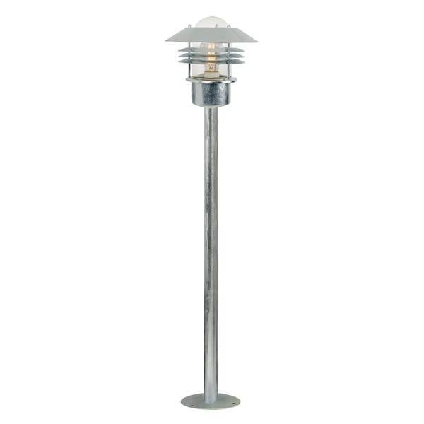 Veijers garden post galvanized E27 IP54 glass 920mm high