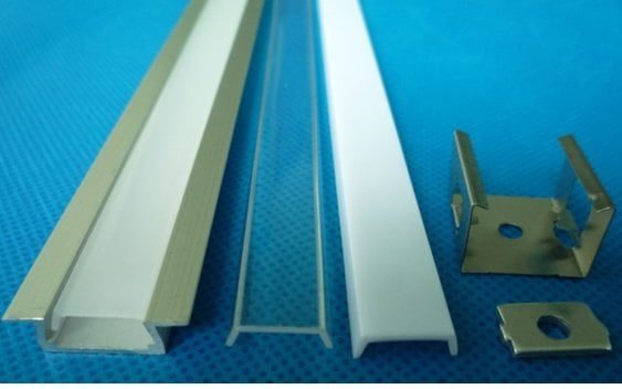 Van Canneyt LED-Profil Einbau Aluminium 12mm mit Plexiglas