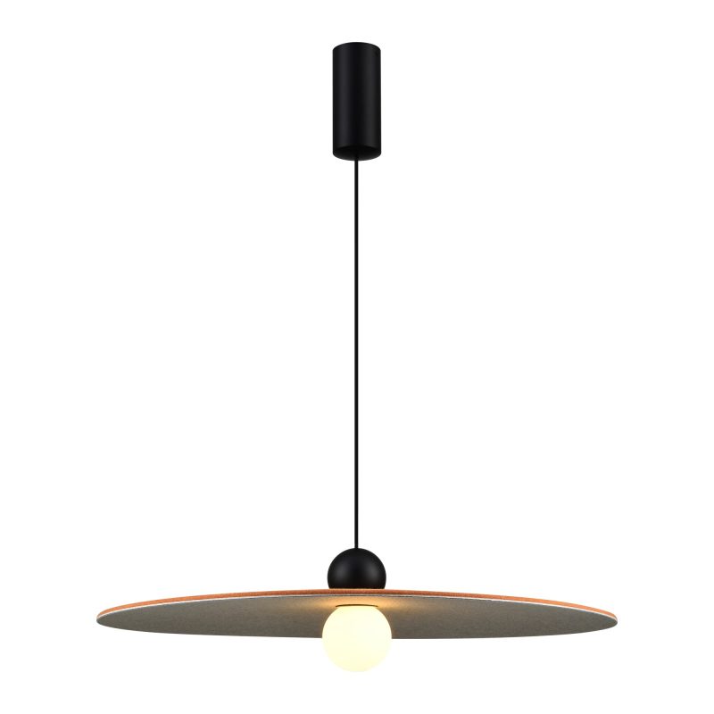 Fantasia JUTTU LED Pendelleuchte Ø600mm dimmbar Filz braun/grau
