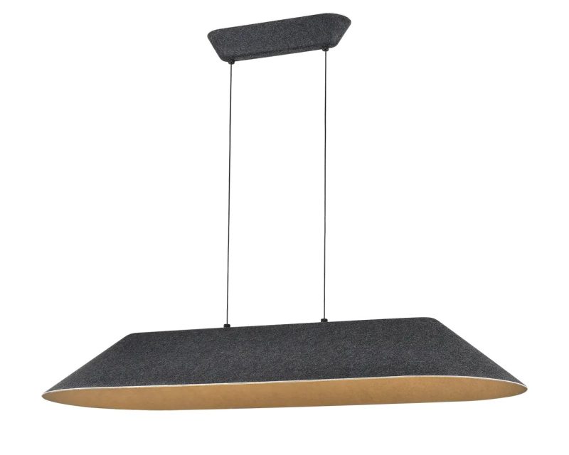 Fantasia FONIC LED hanglamp 109 cm dimbaar donkergrijs