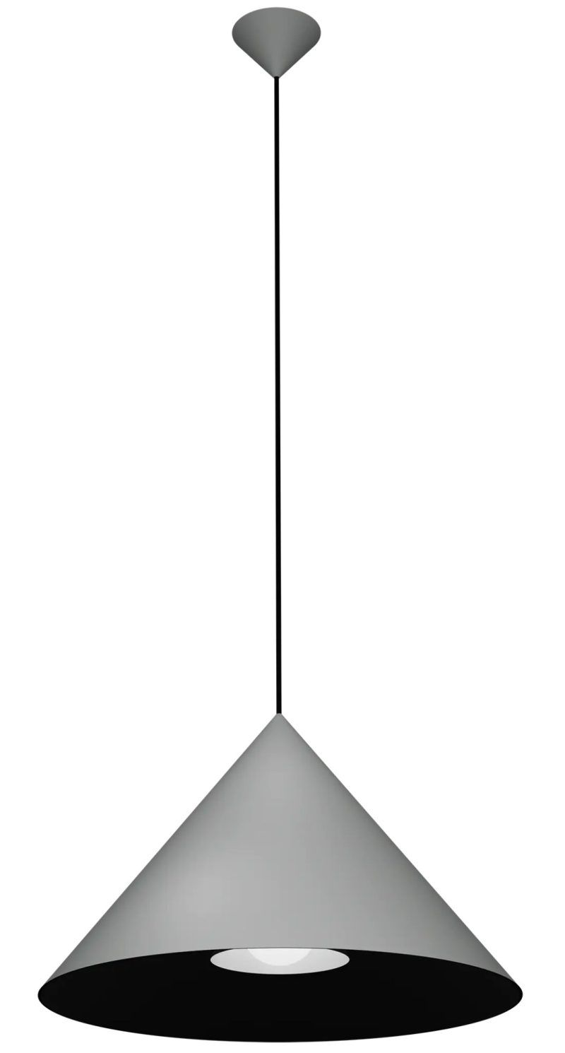 Fantasia MIRAGO E27 Pendelleuchte Ø55 cm grau/schwarz