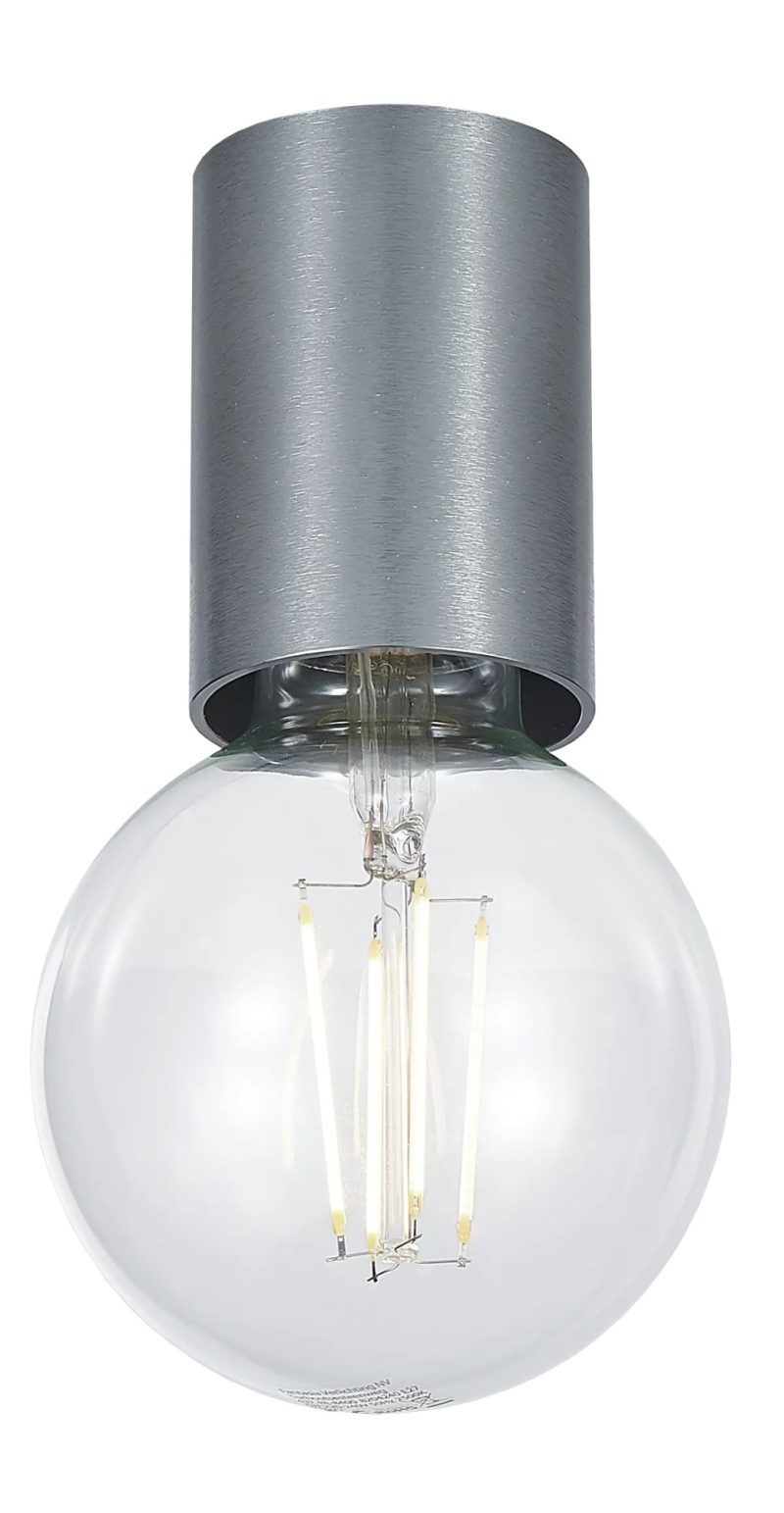 Fantasia BABU ceiling light, brushed steel, E27 excl.