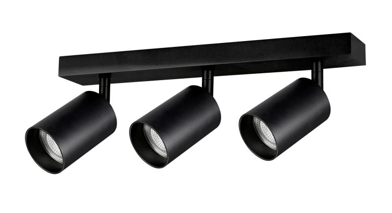 Fantasia TABOO faretto GU10 3 luci nero orientabile