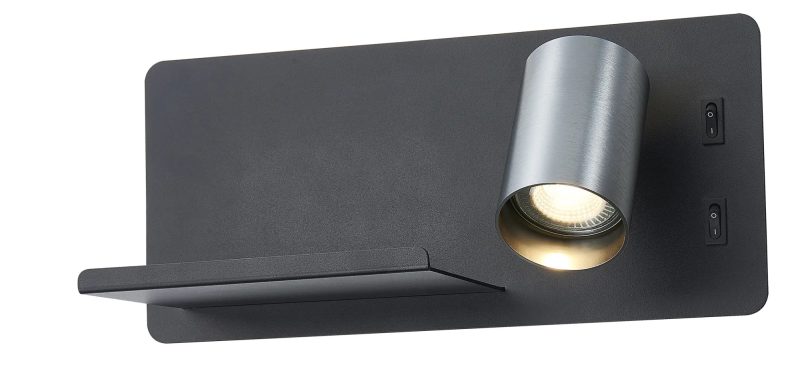 Fantasia Dusk aplique derecho, USB, negro/acero
