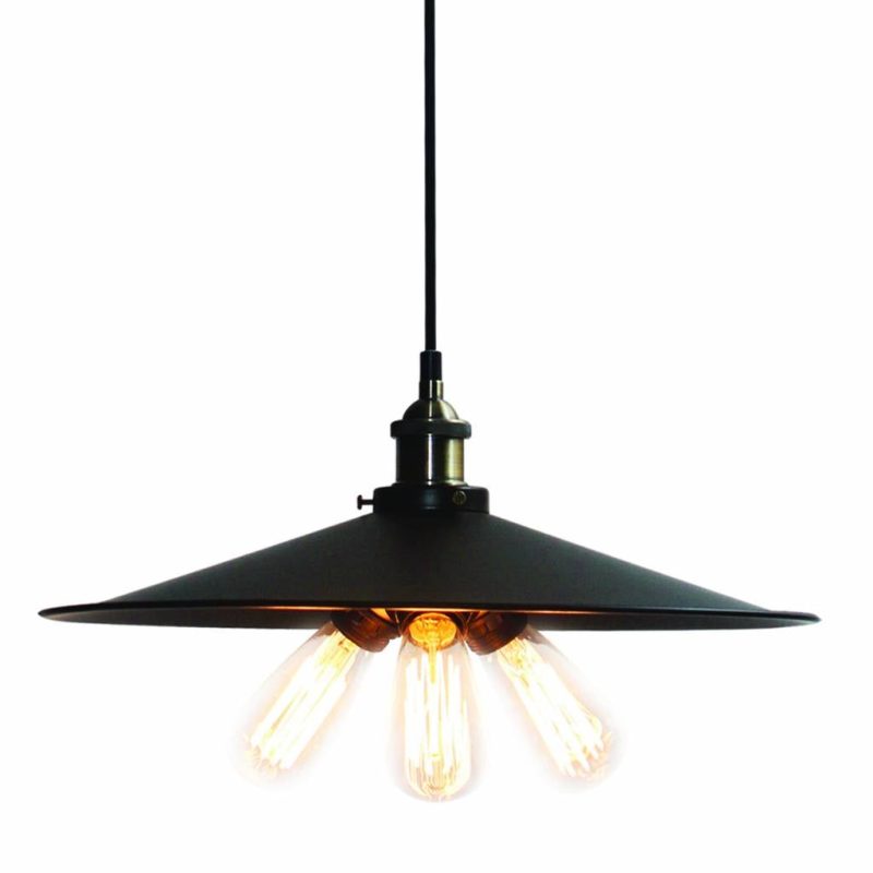 Homelighting Dakar lampada a sospensione industriale nera bronzo 460mm
