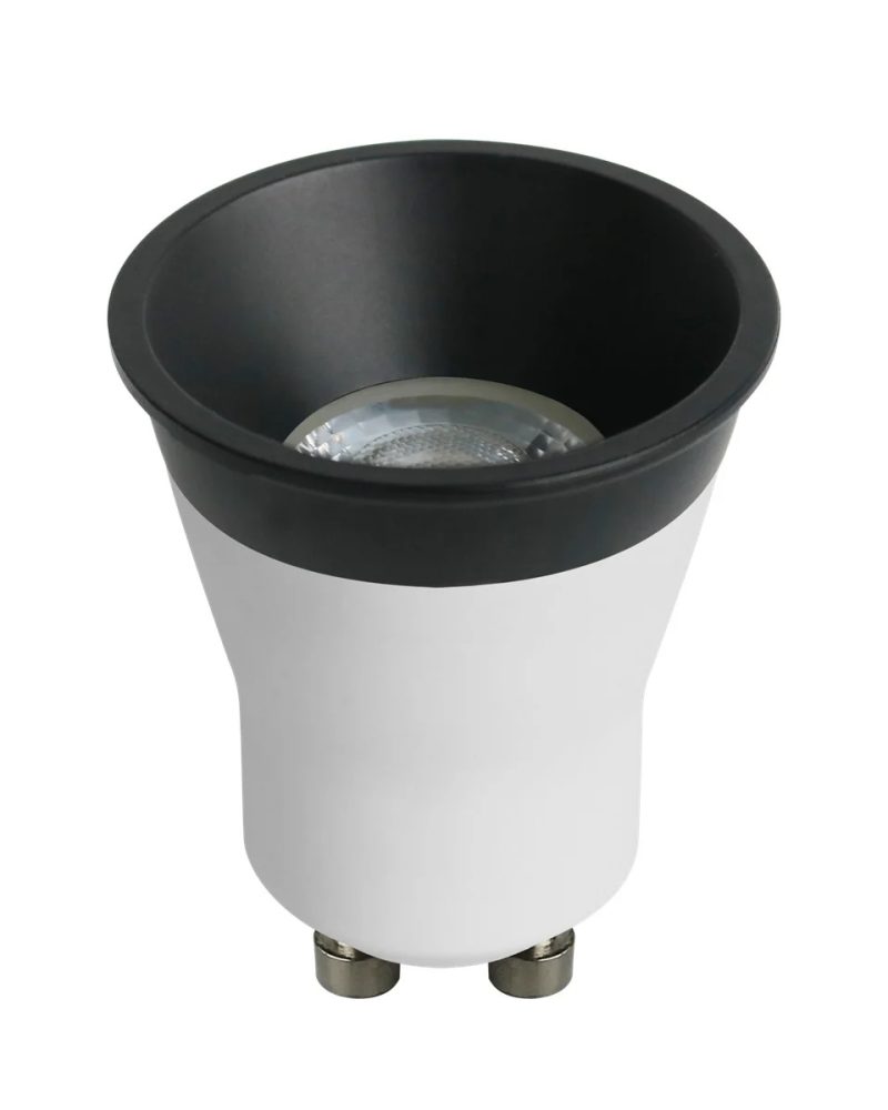 Fantasia Deep Deco mini GU10 spotbasis 4,9W dimbaar met zwarte ring