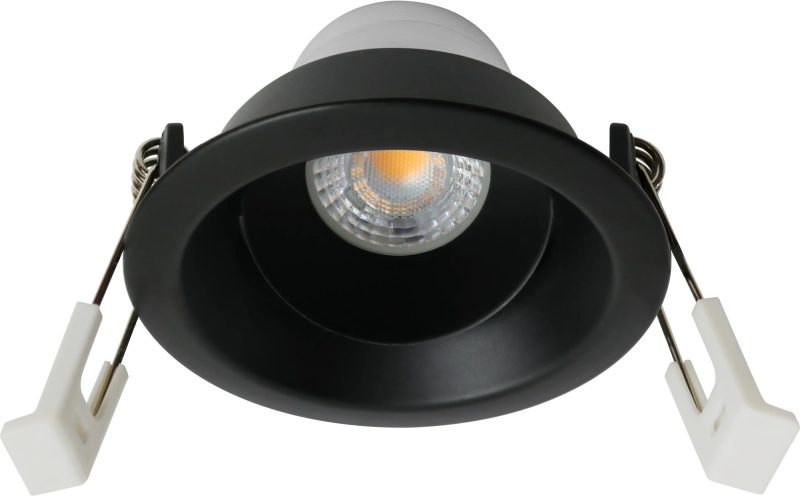 Fantasia Deep Deco adjustable downlight, LED 8W 2700K, black