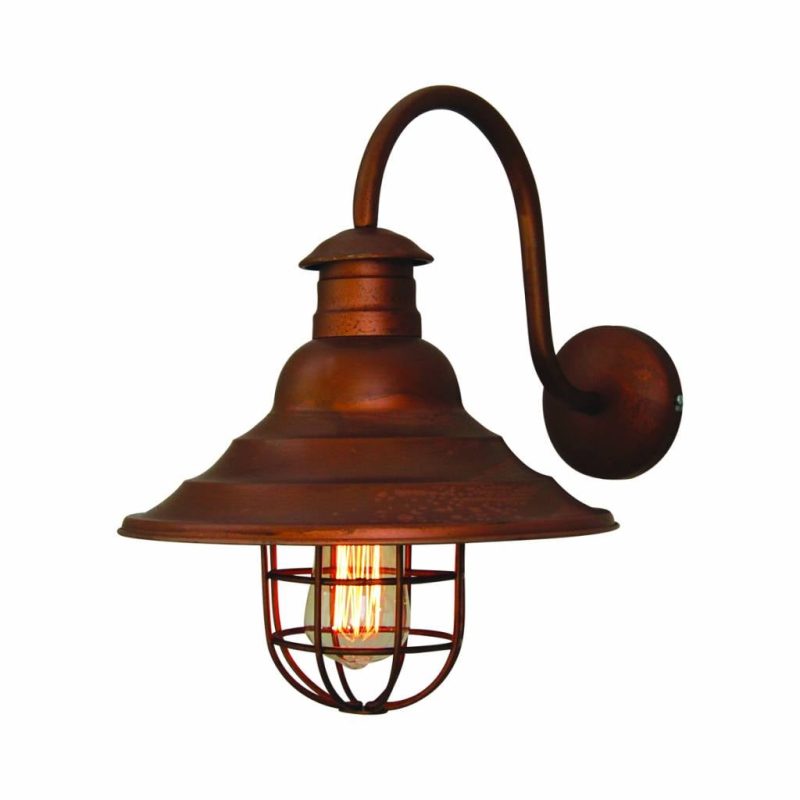 Homelighting Felicia applique da parete rame vintage arco 300mm Ø E27