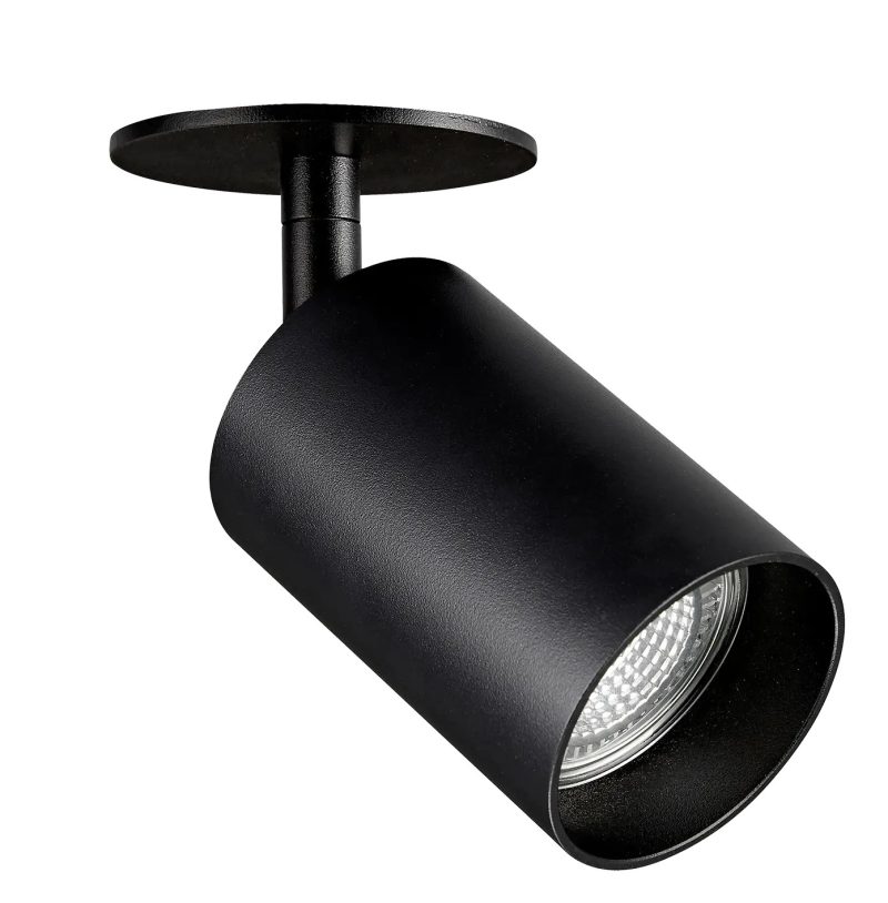 Fantasia Tabore Einbaustrahler schwarz Aluminium, schwenkbar, GU10 (exkl. Leuchtmittel)