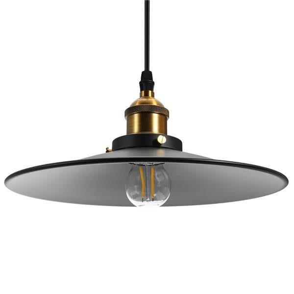 Industrielampe Vintage 260 mm schwarz matt gold E27
